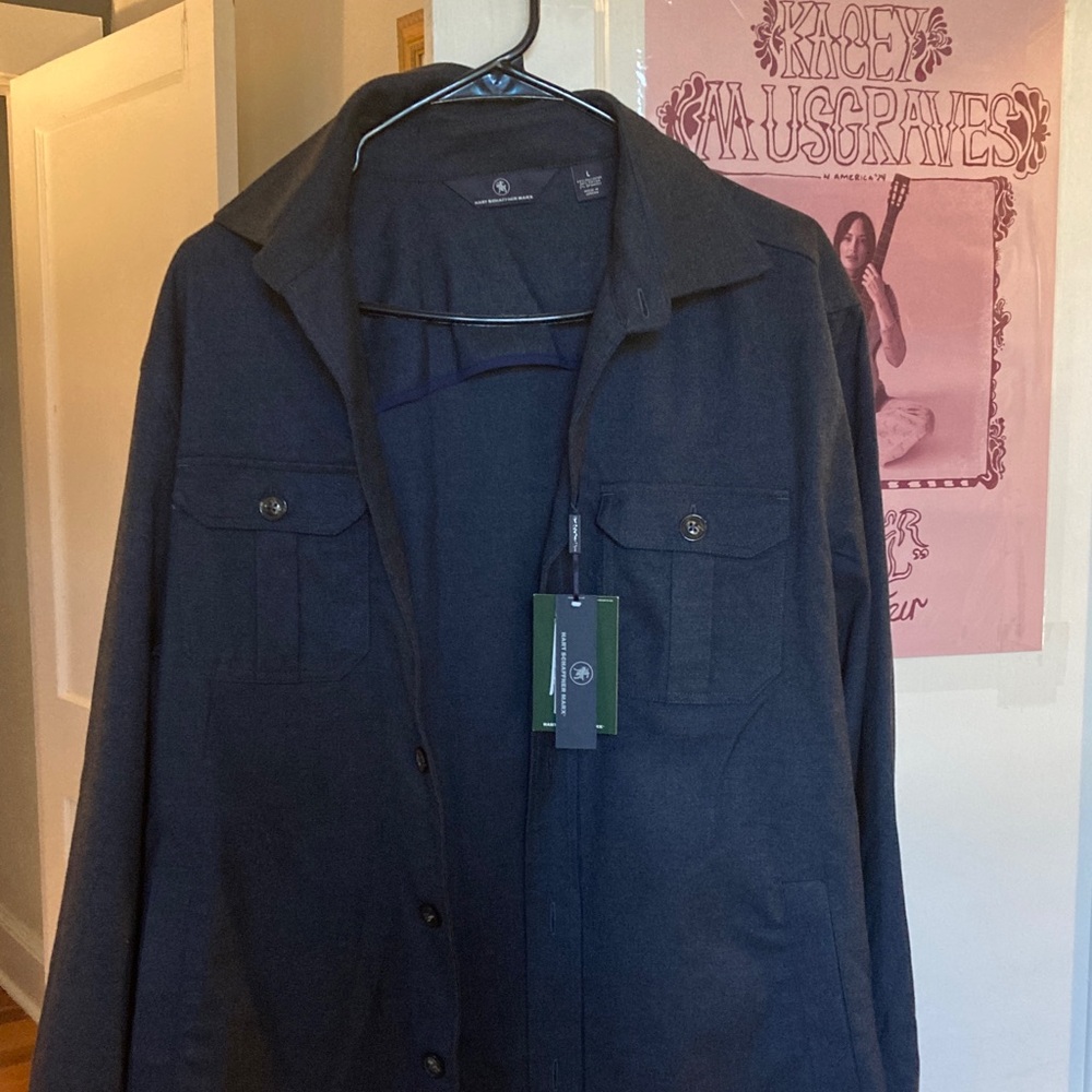 Hart Schaffner Marx Dark Blue Shirt Jacket
